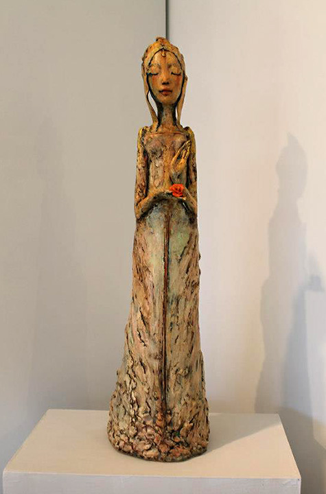 Pat-Swyler---sculpture female figure - vision of calm