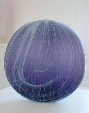Clare Belfrage sculptural glass vessel