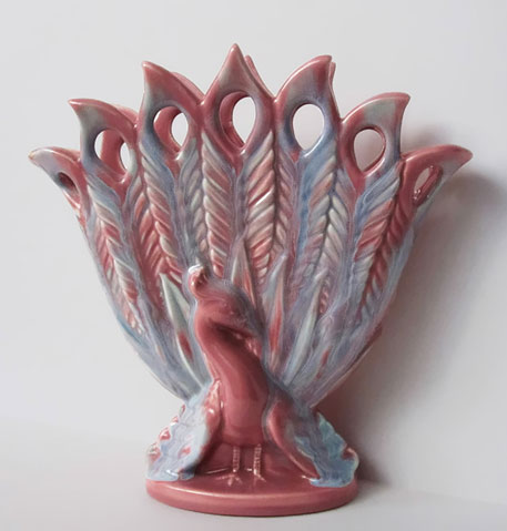 Haeger Figurine peacock vase-- Haeger