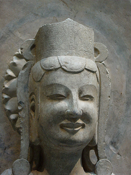 Smiling Stone Buddha
