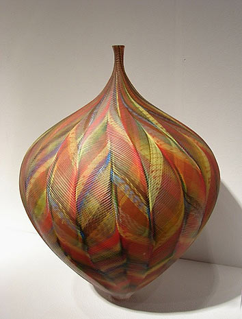 Lino Tagliapietra glass bottle vase