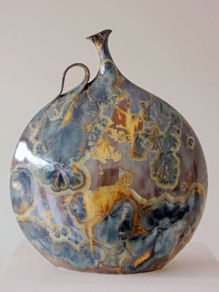 Alain Fichot Purple Crystalline vase