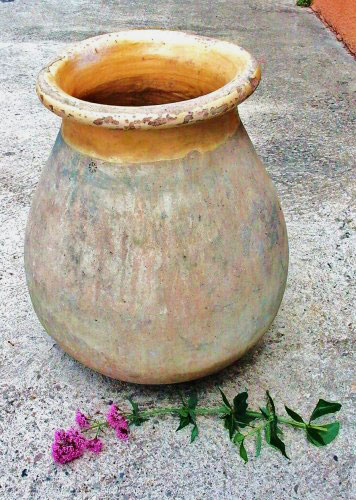 French Antique Jarre Biot garden pot
