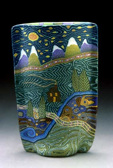 Jane Peiser Landscape Vase