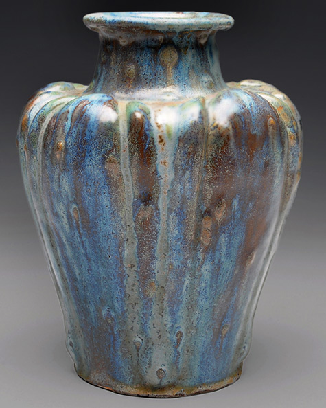 Mougin vase executed by J.Wolfe