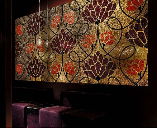 SICIS---Colibri-Calant ceramic and glass mosaic mural