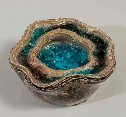 Waylande-Gregory,-Jeweled-Crystal-vessel