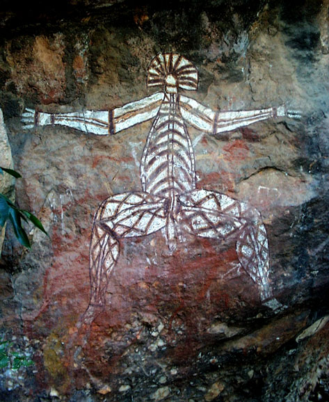 Kakadu rock painting