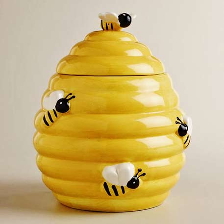 honey-beehive Cookie Jar