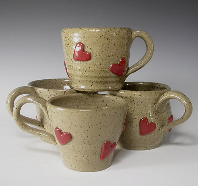 Natalie Pappas Heart Mugs - NKP Designs