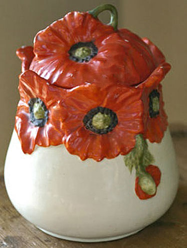 Red-Poppy-Royal-Bayreuth-Biscuit-Cookie-Jar