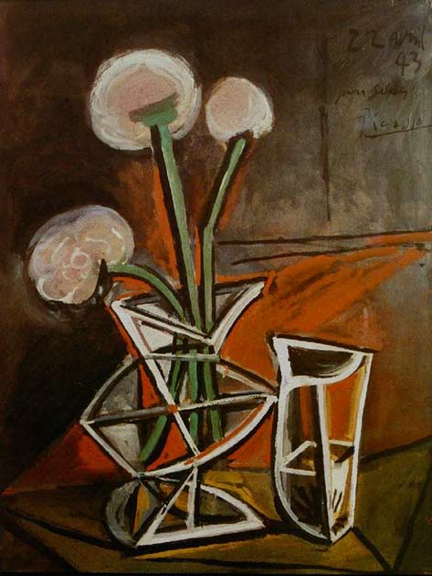 Vase-with-flowers,-Pablo-Picasso