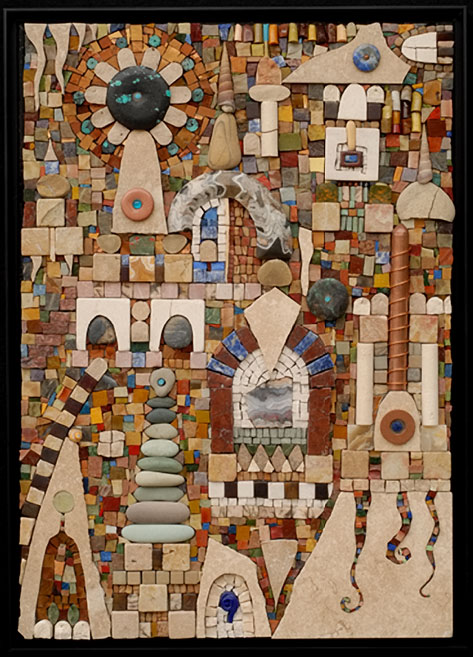 Irinia-Charny A rectangular mosaic of a abstract city