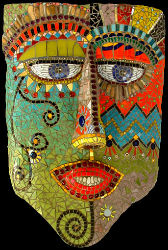 Irinia-Charny abstract mosaic mask