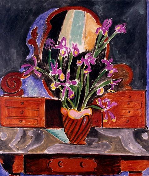 Matisse - vase with iris