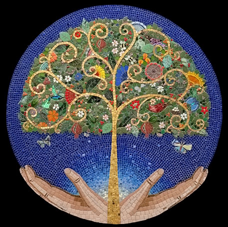 Irinia-Charny-round mosiac of the tree of life