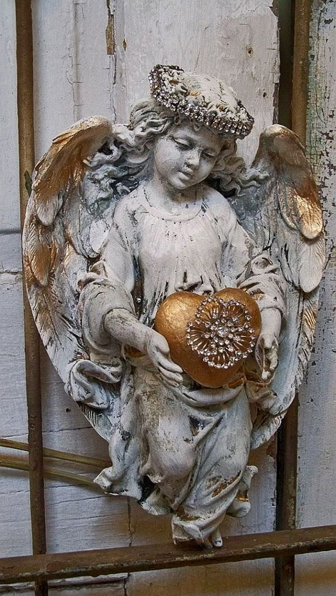 Angel-sculpture-with-rhinestone-halo-French-by-AnitaSperoDesign
