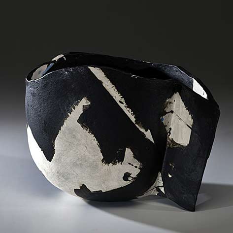 Gordon-Baldwin-abstract-black and white ceramic cup