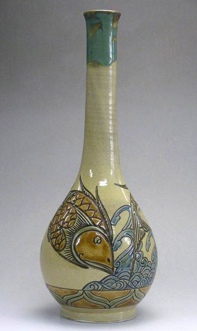 Long neck ceramic bottle - Samsung Miyagi