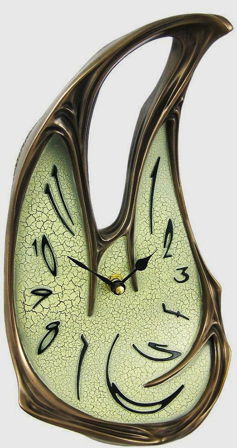 Salvador Dali warped time clock