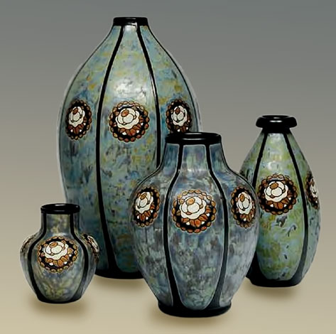 Charles Catteau ceramique vases