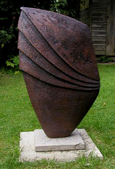 Outdoor ceramic sculpture -by-Alan-Foxley--