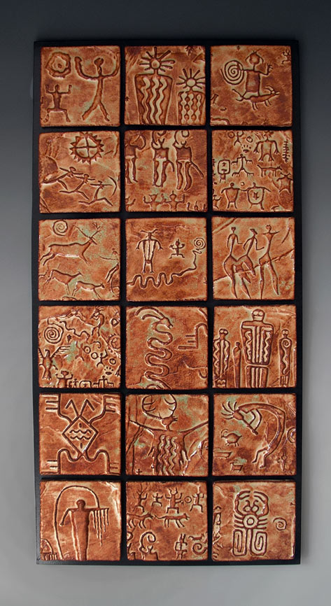 ceramic petroglyphs - Daniel Hawkins