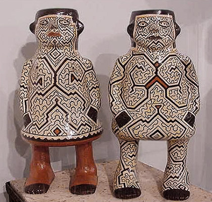 Peru,-Shipibo-ceramic figurines
