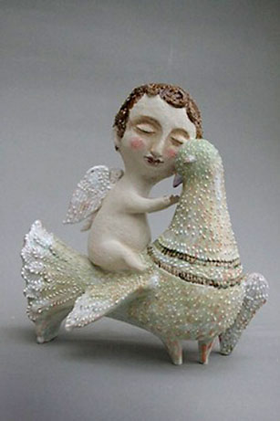 Elya Yalonetski ceramic figurine-Etsy