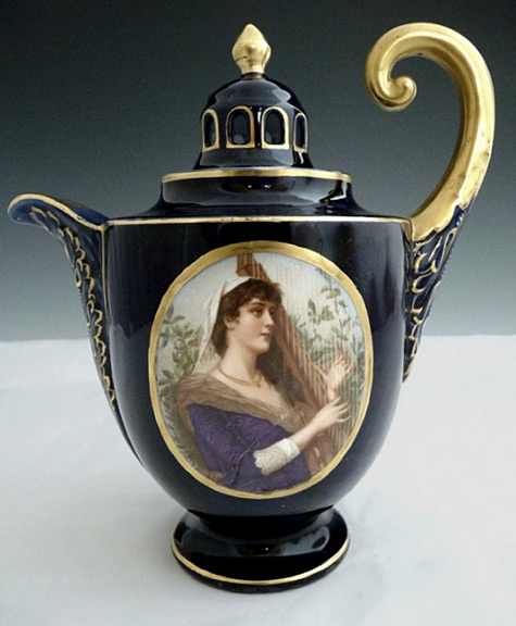 Victorian portrait teapot