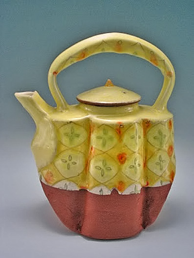 Kristin-Pavelka folded ceramic teapot