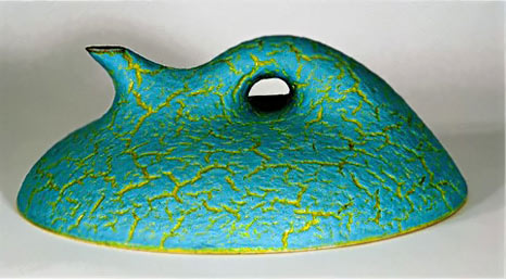 Rick Rudd turquoise biomorphic teapot