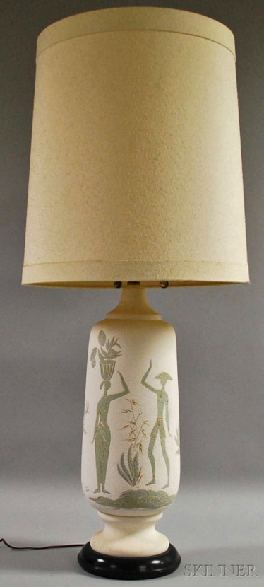Sascha-Brastoff-Ceramic-Table-Lamp--LiveAuctioneers-Skinner