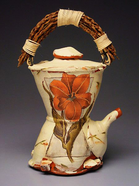 Tim Ludwig floral motif teapot