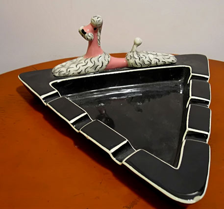 Vintage Hedi Schoop Poodle ashtray