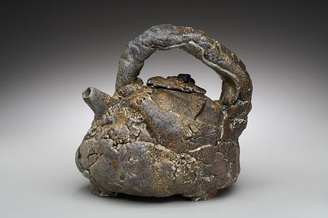 Cracked Clay teapot