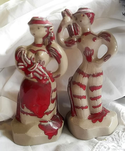 Clemison pottery California figurines