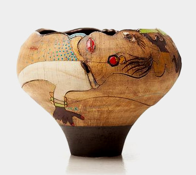 Africasso stoneware vessel