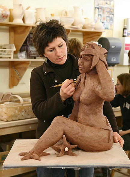 Expressive Figurative Sculpture with Debra Fritts by John C. Campbell Folk School, via Flickr-