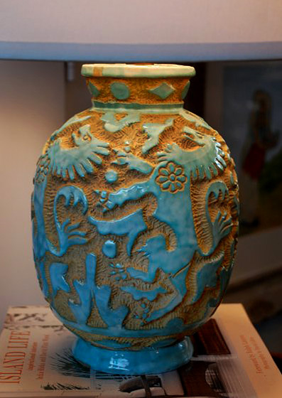 Italian ceramic lamp