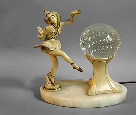 Art Deco Dancer Lamp