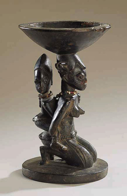Carved Mother and Child Bowl - Africa
