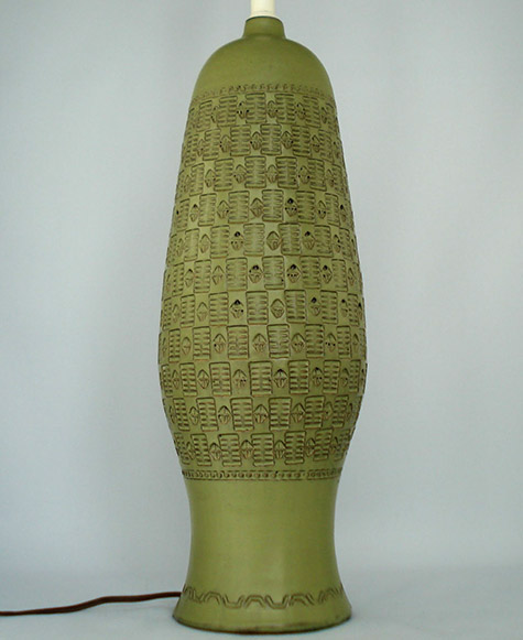 Bitossi green lamp