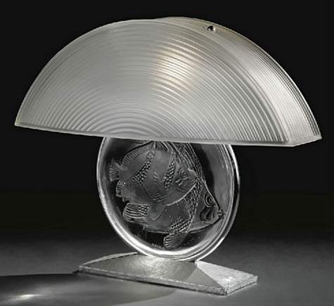 Poissons Rene Lalique lamp