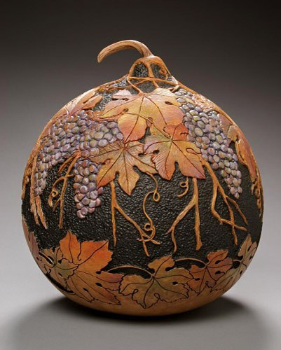 sunderland carved gourd vessel