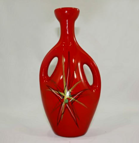 Baud-red-modernist-vase
