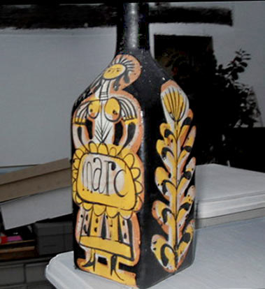 Roger Capron Vallauris ceramic bottle