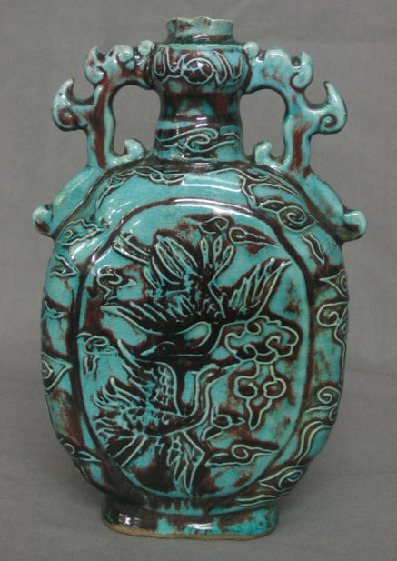 Chinese turquoise vase