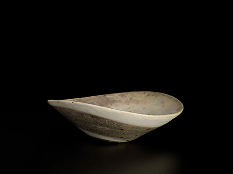 Lucie Rie Bowl with Spiral Clays,-1960s---stoneware