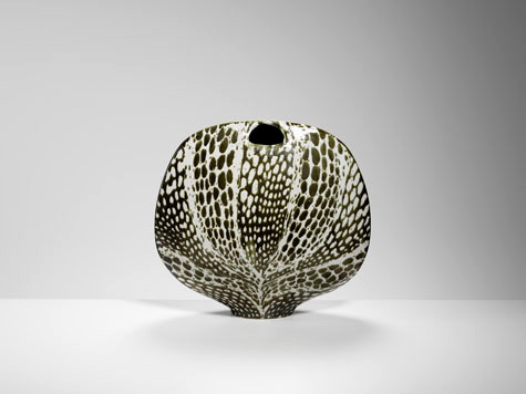 James Tower-Leaf Form ceramic vase
